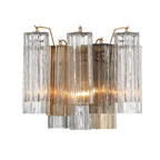 Crystorama Addis 2 Light Aged Brass Wall Mount