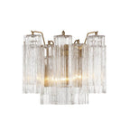 Crystorama Addis 2 Light Aged Brass Wall Mount