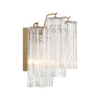 Crystorama ADD-302-AG-CL Aged Brass Addis 2 Light Aged Brass Wall Mount Image 2