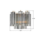 Crystorama ADD-302-AG-SM Aged Brass Addis 2 Light Aged Brass Sconce Image 3