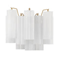 Crystorama ADD-302-AG-WH Aged Brass Addis 2 Light Aged Brass Wall Mount Image 1