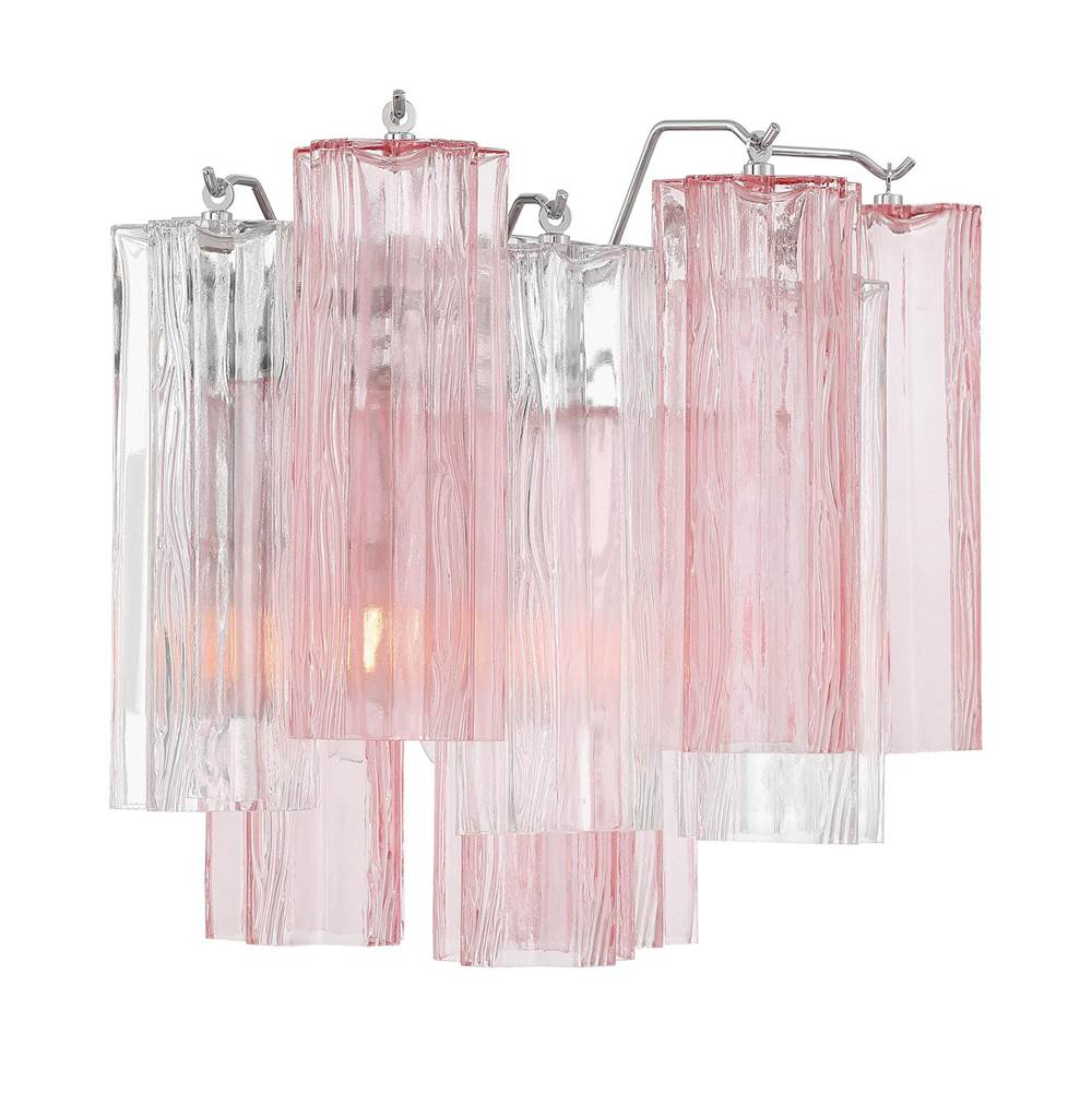 Crystorama ADD-302-CH-SP Polished Chrome Addis 2 Light Polished Chrome Sconce Image 7