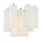 Crystorama ADD-302-CH-WH Polished Chrome Addis 2 Light Polished Chrome Wall Mount Image 3
