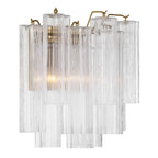 Crystorama ADD-303-AG-CL Aged Brass Addis 2 Light Aged Brass Sconce Image 5