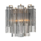 Crystorama ADD-303-AG-SM Aged Brass Addis 2 Light Aged Brass Sconce Image 1