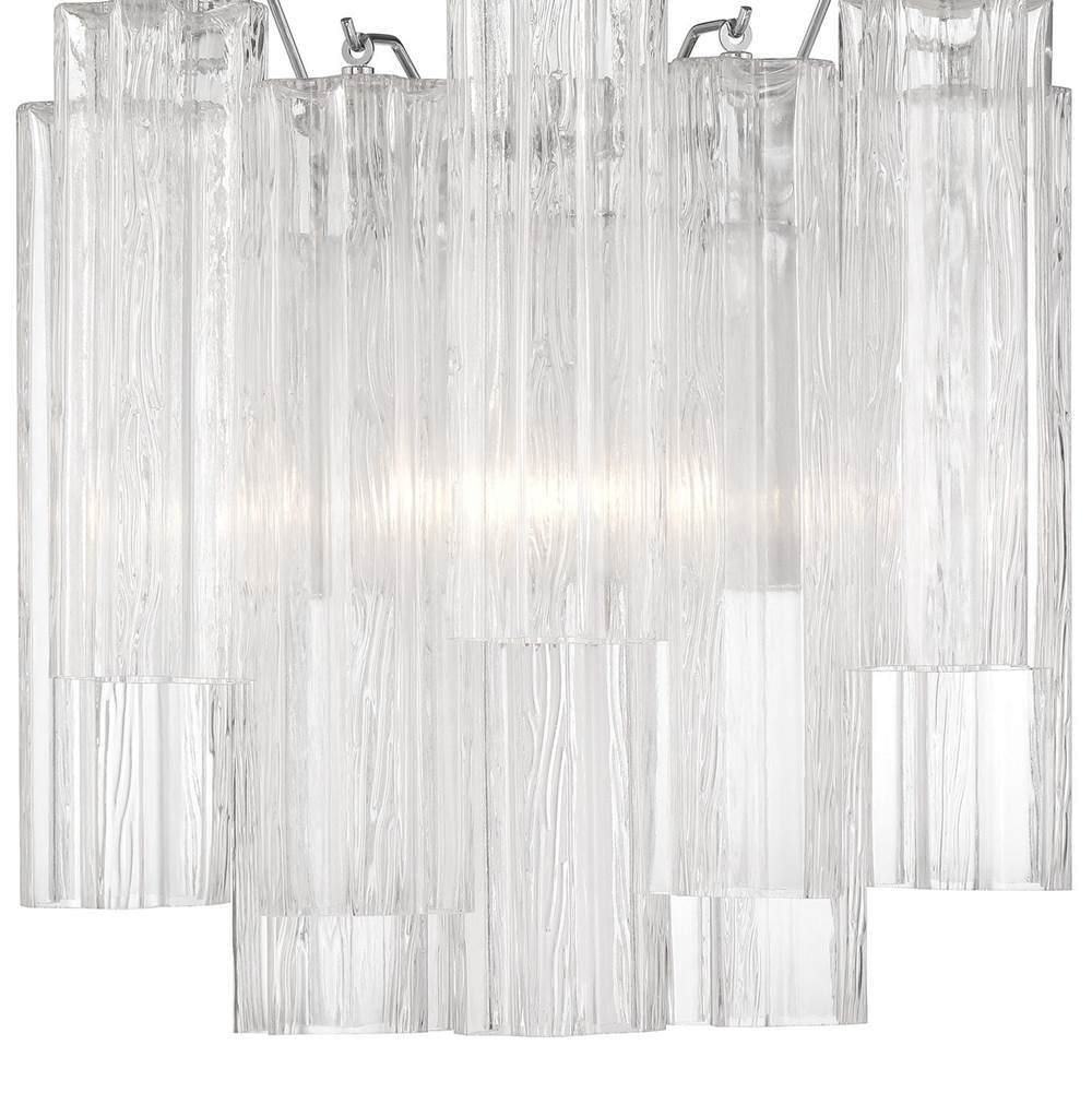 Crystorama ADD-303-CH-CL Polished Chrome Addis 2 Light Polished Chrome Sconce Image 3
