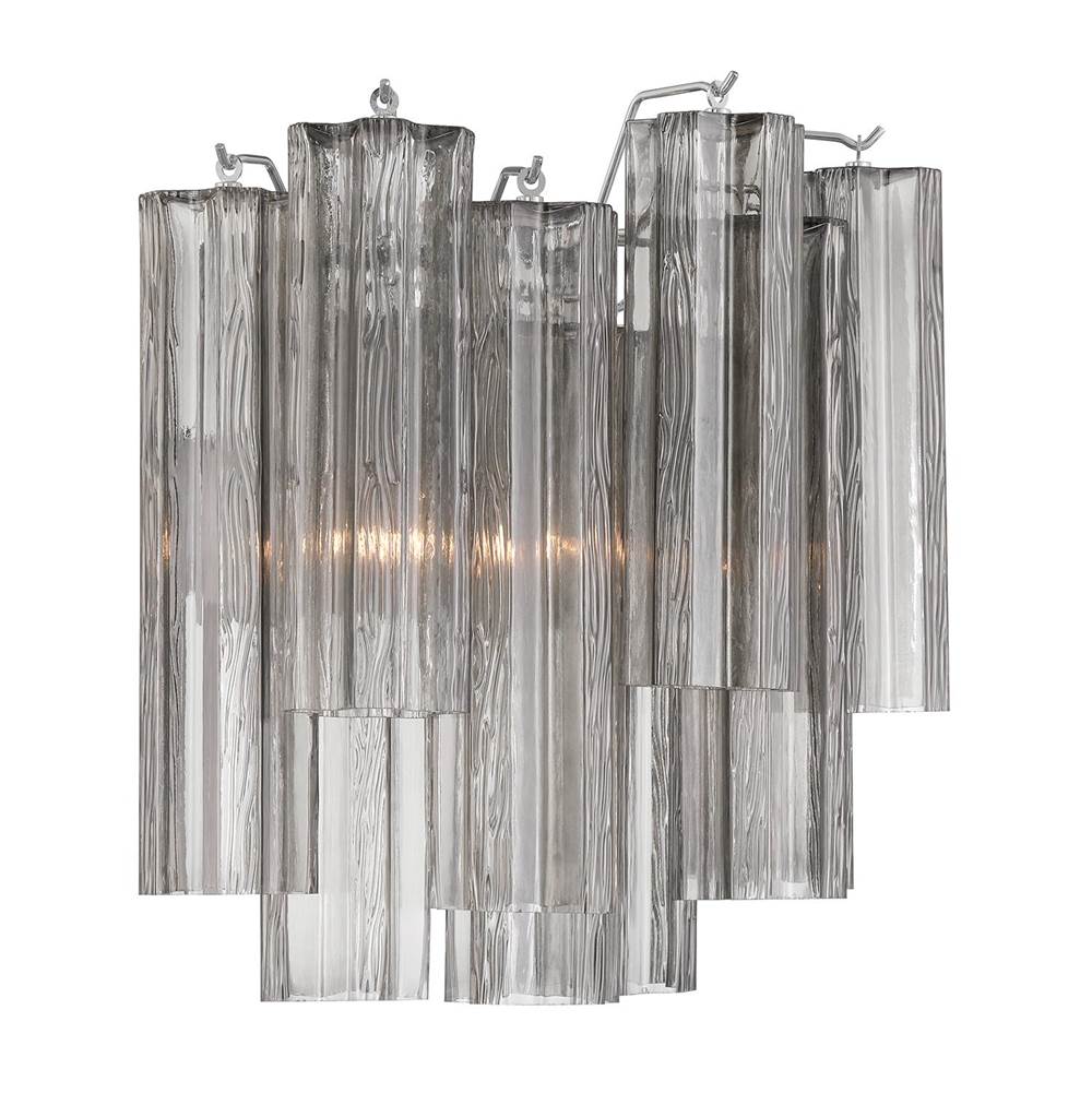 Crystorama ADD-303-CH-SM Polished Chrome Addis 2 Light Polished Chrome Sconce Image 5