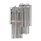 Crystorama ADD-303-CH-SM Polished Chrome Addis 2 Light Polished Chrome Sconce Image 4