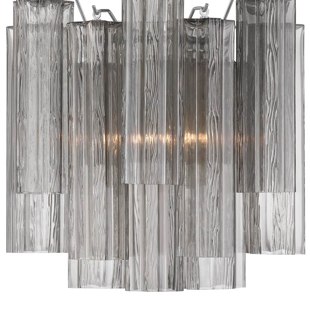 Crystorama ADD-303-CH-SM Polished Chrome Addis 2 Light Polished Chrome Sconce Image 3