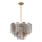 Crystorama ADD-306-AG-AU Aged Brass Addis 6 Light Aged Brass Chandelier Image 1