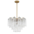 Crystorama ADD-306-AG-CL Aged Brass Addis 6 Light Aged Brass Chandelier Image 1