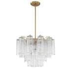 Crystorama ADD-306-AG-CL Aged Brass Addis 6 Light Aged Brass Chandelier Image 1