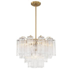 Crystorama Addis 6 Light Aged Brass Chandelier