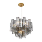 Crystorama ADD-306-AG-SM Aged Brass Addis 6 Light Aged Brass Chandelier Image 5