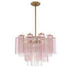 Crystorama ADD-306-AG-SP Aged Brass Addis 6 Light Aged Brass Chandelier Image 1