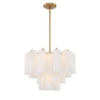 Crystorama Addis 6 Light Aged Brass Chandelier