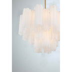 Crystorama ADD-306-AG-WH Aged Brass Addis 6 Light Aged Brass Chandelier Image 2