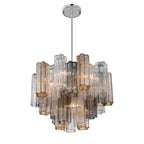 Crystorama ADD-306-CH-AU Polished Chrome Addis 6 Light Polished Chrome Chandelier Image 4