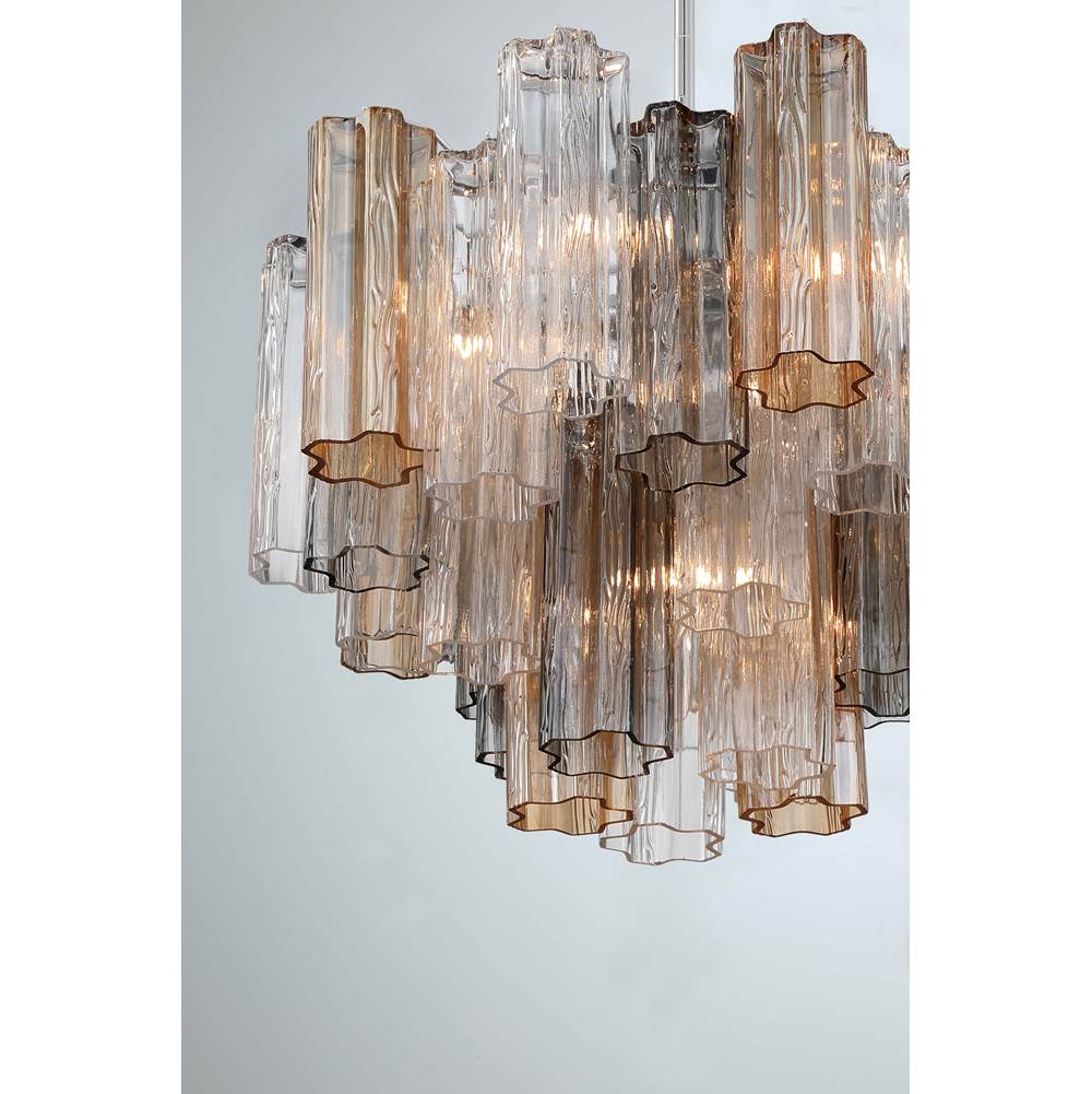 Crystorama ADD-306-CH-AU Polished Chrome Addis 6 Light Polished Chrome Chandelier Image 2