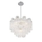 Crystorama ADD-306-CH-CL Polished Chrome Addis 6 Light Polished Chrome Chandelier Image 4