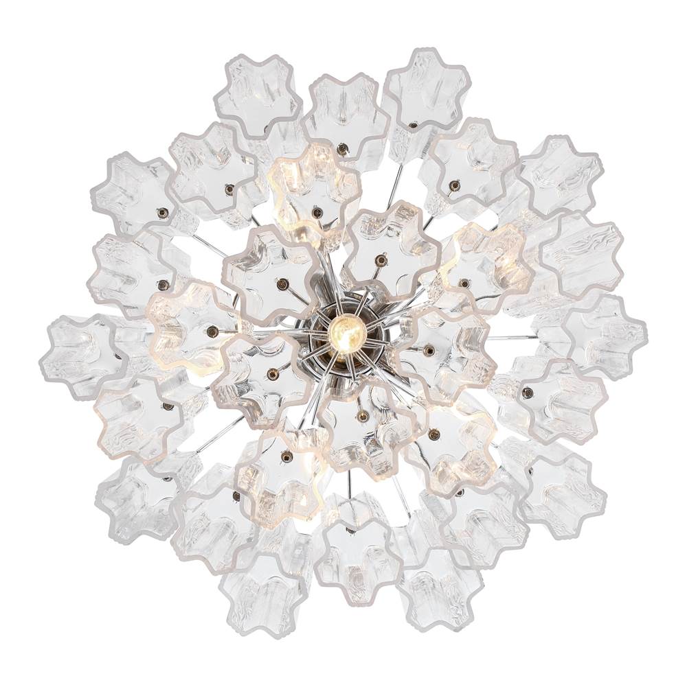 Crystorama ADD-306-CH-CL Polished Chrome Addis 6 Light Polished Chrome Chandelier Image 3