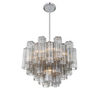 Crystorama ADD-306-CH-SM Polished Chrome Addis 6 Light Polished Chrome Chandelier Image 4