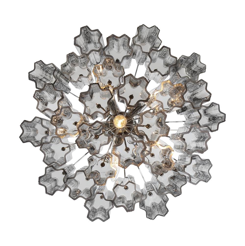 Crystorama ADD-306-CH-SM Polished Chrome Addis 6 Light Polished Chrome Chandelier Image 3