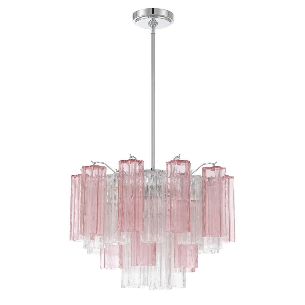 Crystorama Addis 6 Light Aged Brass Chandelier