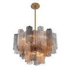 Crystorama ADD-308-AG-AU Aged Brass Addis 9 Light Aged Brass Chandelier Image 4