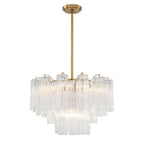 Crystorama Addis 9 Light Aged Brass Chandelier