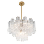 Crystorama ADD-308-AG-CL Aged Brass Addis 9 Light Aged Brass Chandelier Image 4