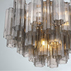 Crystorama ADD-308-AG-SM Aged Brass Addis 9 Light Aged Brass Chandelier Image 4