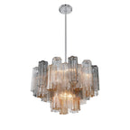 Crystorama ADD-308-CH-AU Polished Chrome Addis 9 Light Polished Chrome Chandelier Image 4