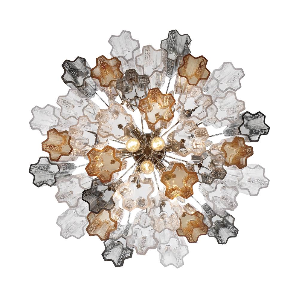 Crystorama ADD-308-CH-AU Polished Chrome Addis 9 Light Polished Chrome Chandelier Image 3