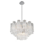 Crystorama ADD-308-CH-CL Polished Chrome Addis 9 Light Polished Chrome Chandelier Image 4