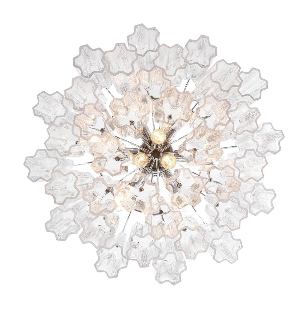 Crystorama ADD-308-CH-CL Polished Chrome Addis 9 Light Polished Chrome Chandelier Image 3