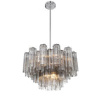 Crystorama ADD-308-CH-SM Polished Chrome Addis 9 Light Polished Chrome Chandelier Image 4
