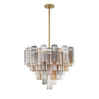 Crystorama ADD-312-AG-AU Aged Brass Addis 12 Light Aged Brass Chandelier Image 1