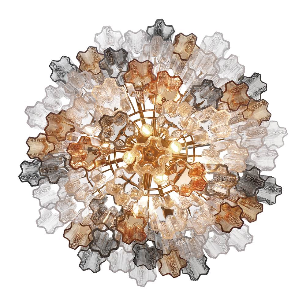 Crystorama ADD-312-AG-AU Aged Brass Addis 12 Light Aged Brass Chandelier Image 3