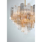 Crystorama ADD-312-AG-AU Aged Brass Addis 12 Light Aged Brass Chandelier Image 2