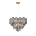 Crystorama ADD-312-AG-SM Aged Brass Addis 12 Light Aged Brass Chandelier Image 1