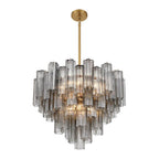 Crystorama ADD-312-AG-SM Aged Brass Addis 12 Light Aged Brass Chandelier Image 5