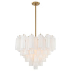 Crystorama Addis 12 Light Aged Brass Chandelier