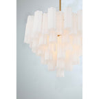 Crystorama ADD-312-AG-WH Aged Brass Addis 12 Light Aged Brass Chandelier Image 2