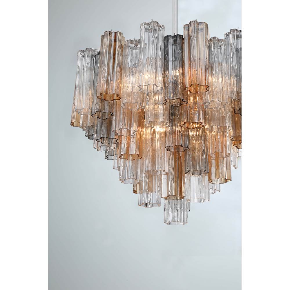 Crystorama ADD-312-CH-AU Polished Chrome Addis 12 Light Polished Chrome Chandelier Image 2