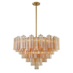 Crystorama Addis 16 Light Aged Brass Chandelier