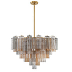 Crystorama ADD-316-AG-AU Aged Brass Addis 16 Light Aged Brass Chandelier Image 1