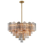 Crystorama Addis 16 Light Aged Brass Chandelier