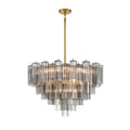Crystorama ADD-316-AG-SM Aged Brass Addis 16 Light Aged Brass Chandelier Image 1