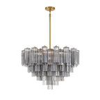 Crystorama Addis 16 Light Aged Brass Chandelier